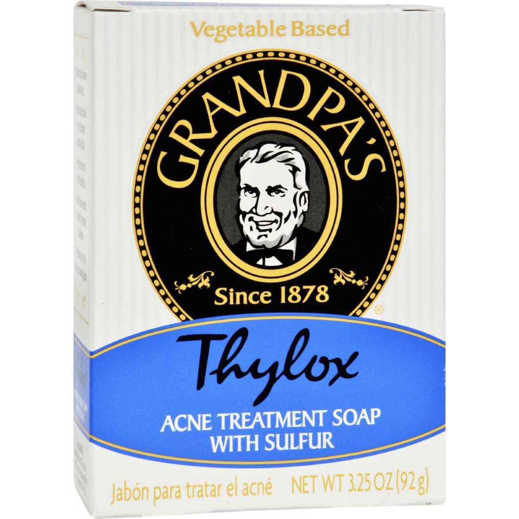 Grandpa's Thylox Acne Treatment Bar Soap With Sulfur - 3.25 Oz