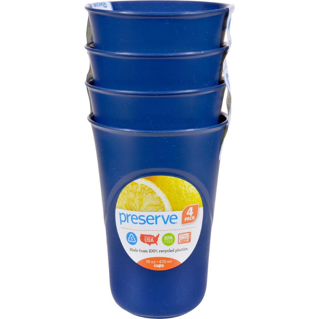 Preserve Everyday Cups - Midnight Blue - Case Of 8 - 4 Packs