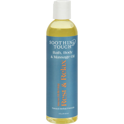 Soothing Touch Bath And Body Oil - Rest-relax - 8 Oz