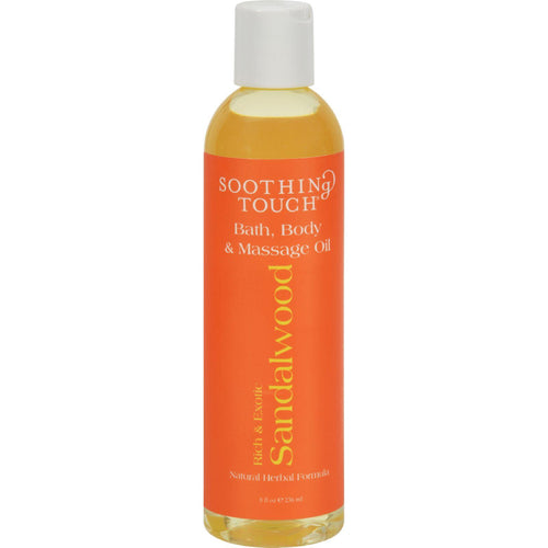Soothing Touch Bath And Body Oil - Sandalwood - 8 Oz