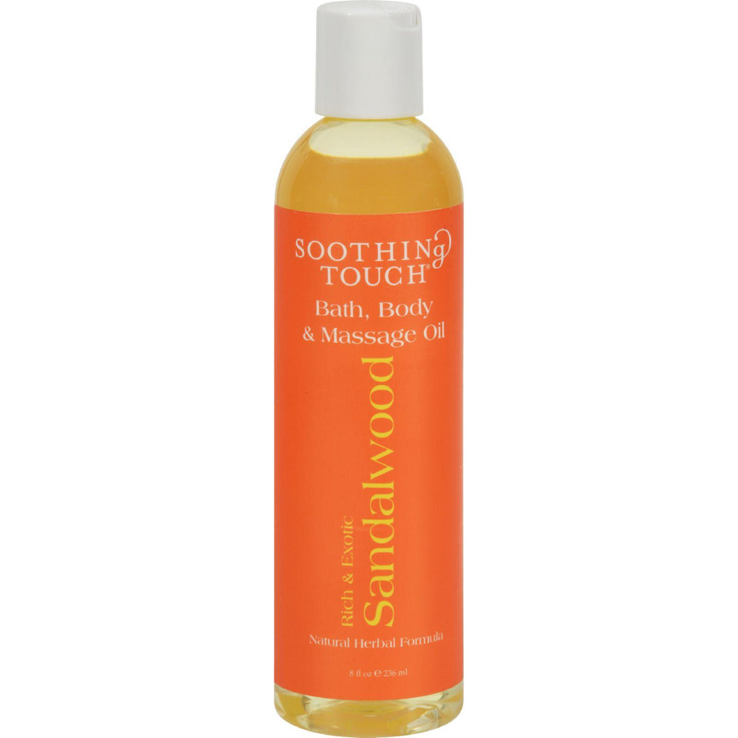 Soothing Touch Bath And Body Oil - Sandalwood - 8 Oz