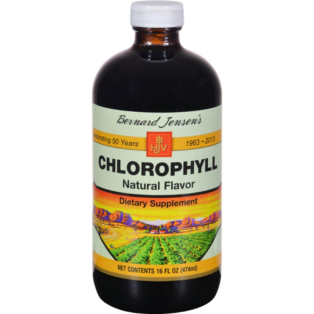 Bernard Jensen Chlorophyll Natural Liquid - 16 Fl Oz