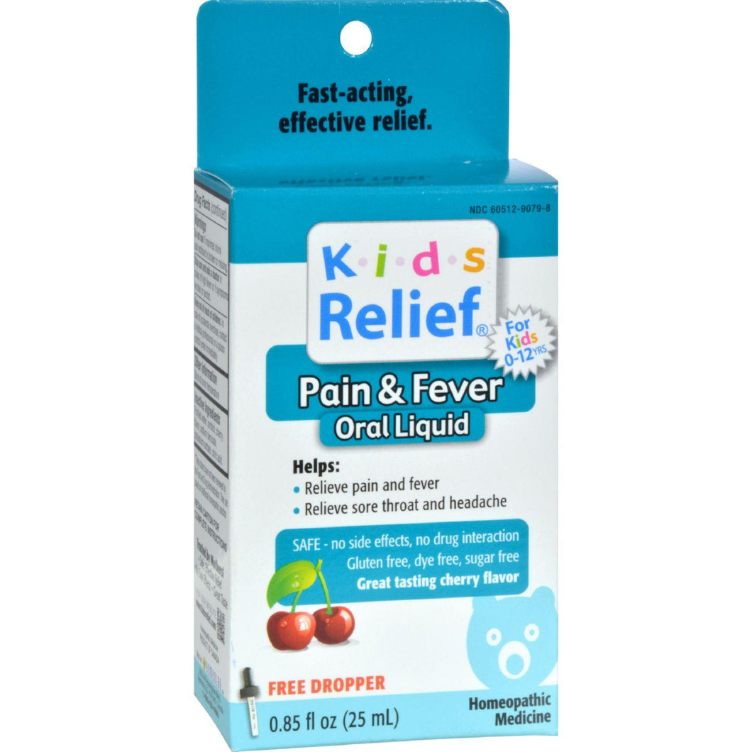 Homeolab Usa Kids Relief Pain And Fever Cherry - 0.85 Fl Oz