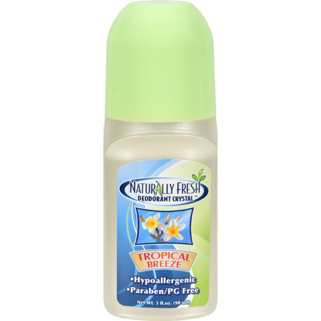 Naturally Fresh Roll On Deodorant Crystal Tropical Breeze - 3 Oz