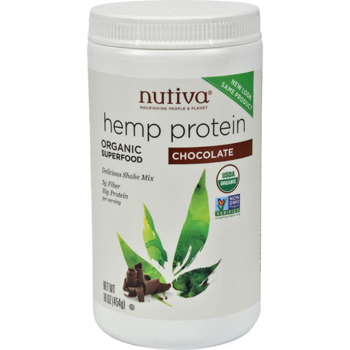 Nutiva Organic Hemp Shake Chocolate - 16 Oz