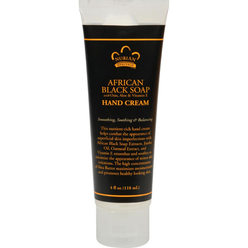 Nubian Heritage Hand Cream African Black Soap - 4 Fl Oz