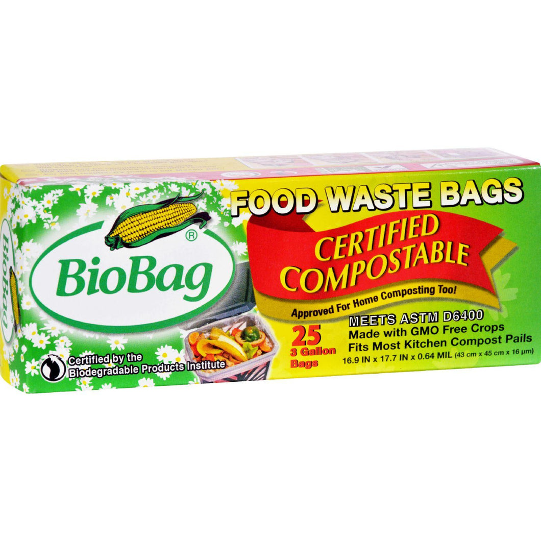 Biobag 3 Gallon Compost-waste Bags - Case Of 12 - 25 Count