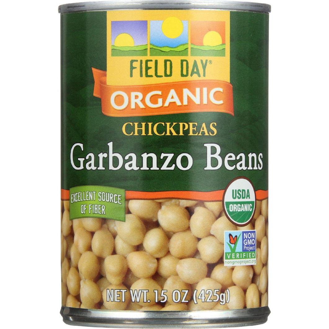 Field Day Beans - Organic - Garbanzo - 15 Oz - Case Of 12