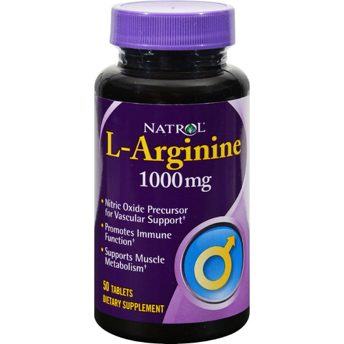 Natrol L-arginine - 1000 Mg - 50 Tablets