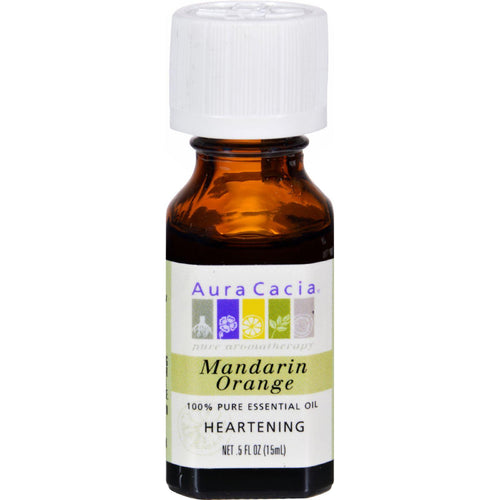 Aura Cacia 100% Pure Essential Oil Mandarin Orange - 0.5 Fl Oz