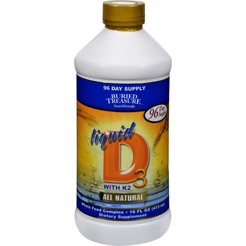 Buried Treasure Liquid D3 With K2 - 16 Fl Oz