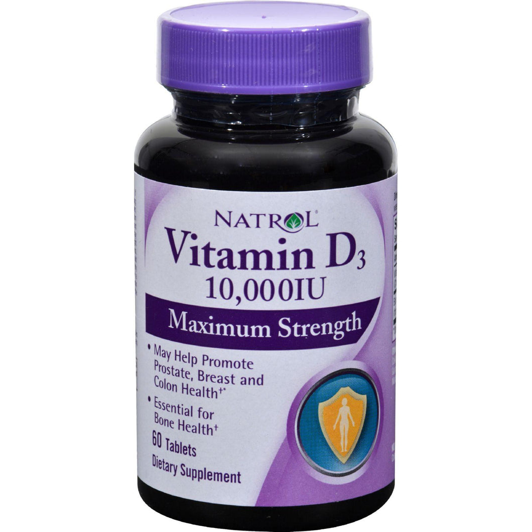 Natrol Vitamin D3 - 10000 Iu - 60 Tablets