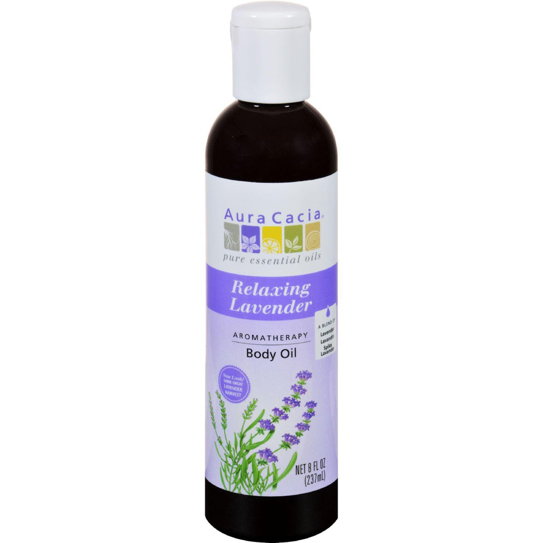 Aura Cacia Aromatherapy Body Oil Lavender Harvest - 8 Fl Oz