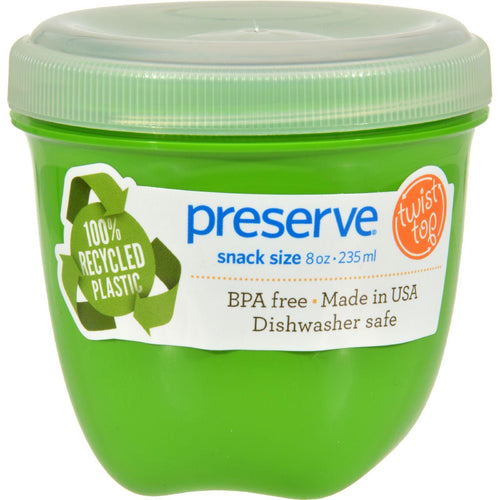 Preserve Mini Food Storage Container - Apple Green - Case Of 12 - 8 Oz