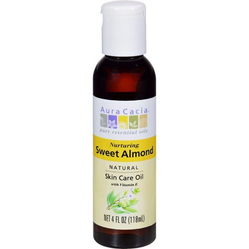 Aura Cacia Sweet Almond Natural Skin Care Oil - 4 Fl Oz