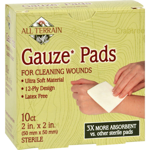 All Terrain Gauze Pads Latex Free - 10 Pads