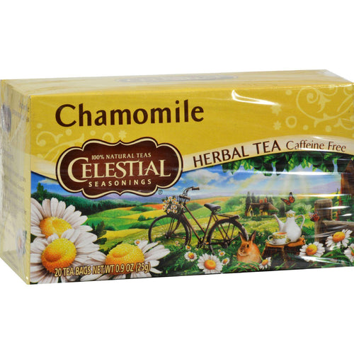 Celestial Seasonings Herbal Tea - Chamomile - Caffeine Free - Case Of 6 - 20 Bags