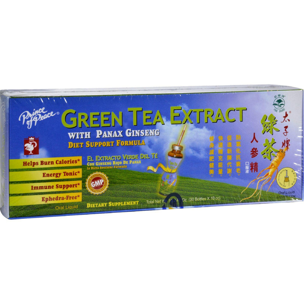 Prince Of Peace Green Tea Extract With Panax Ginseng - 10.2 Fl Oz