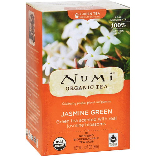 Numi Tea Jasmine Green Tea - Medium Caffeine - 18 Bags