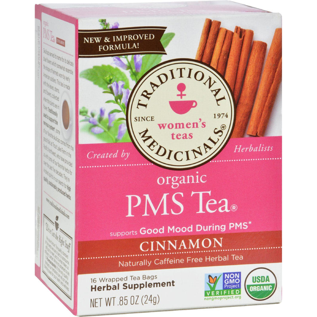 Traditional Medicinals Pms Cinnamon Herbal Tea - 16 Tea Bags