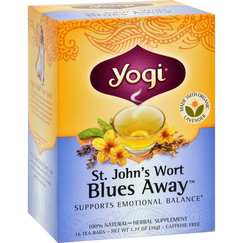 Yogi Tea St. John's Wort - Blues Away - Caffeine Free - 16 Tea Bags