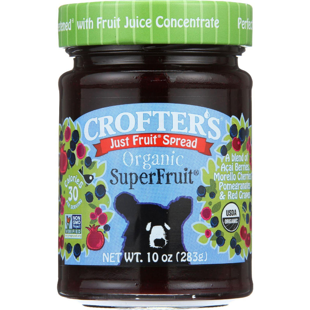 Crofters Fruit Spread - Organic - Just Fruit - Superfruit - 10 Oz - Case Of 6