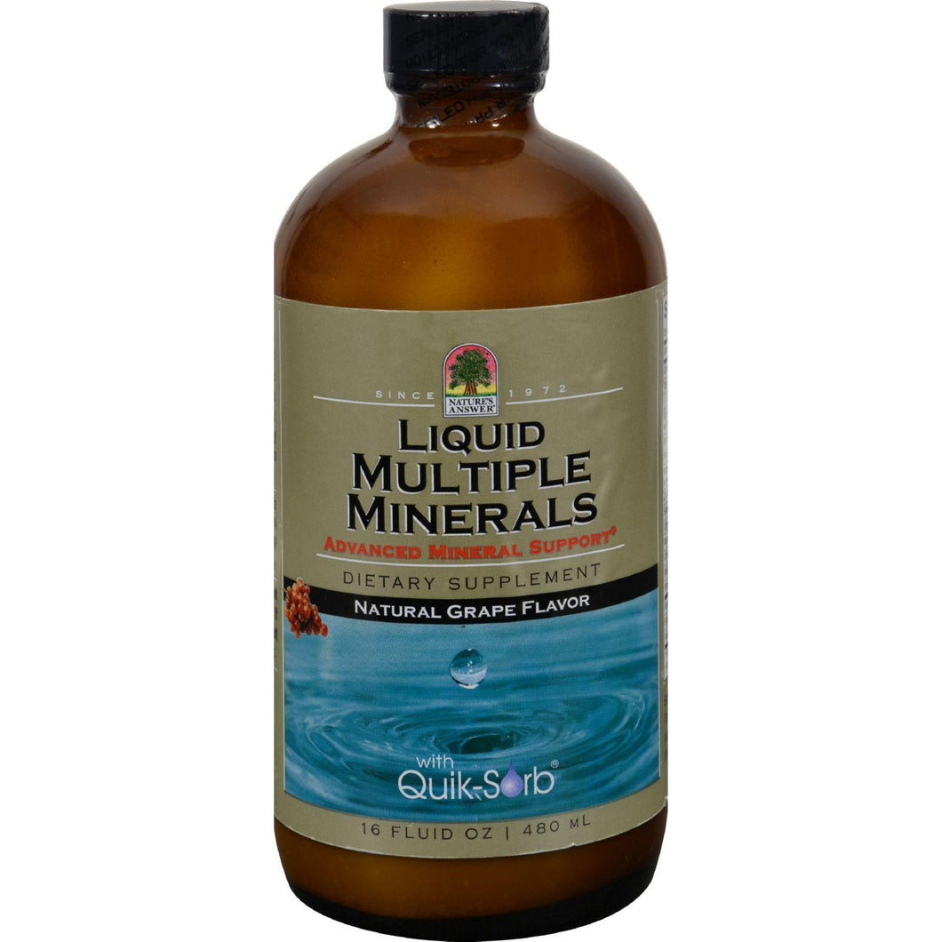 Nature's Answer Liquid Multiple Minerals Grape - 16 Fl Oz