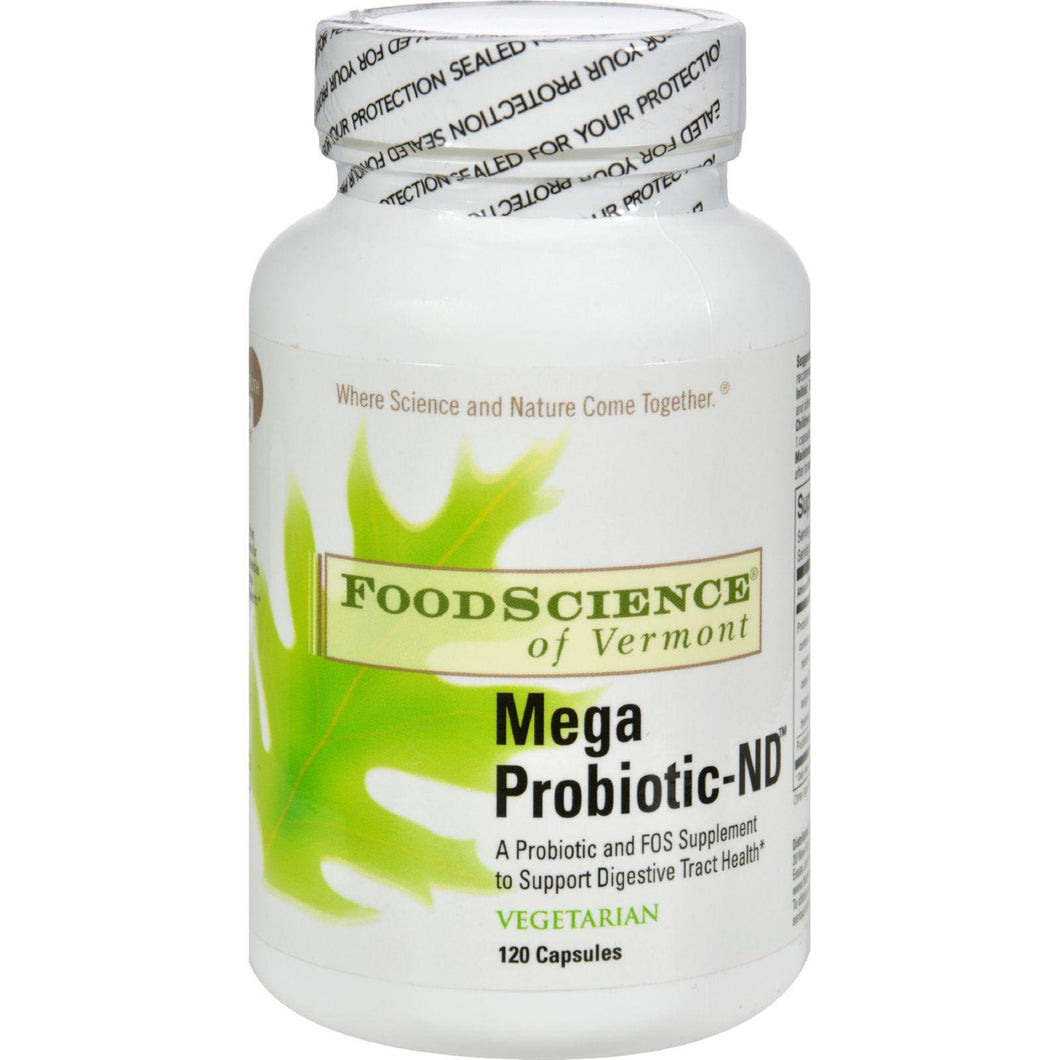 Foodscience Of Vermont Mega Probiotic-nd - 120 Vegetarian Capsules