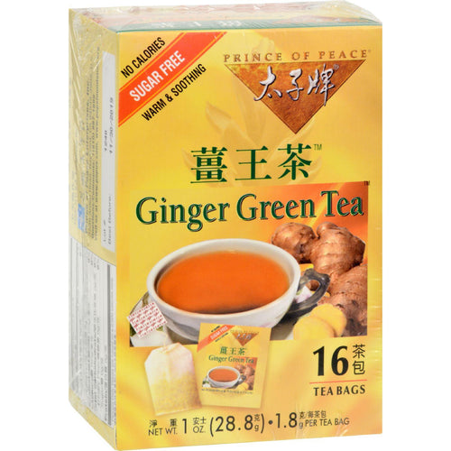 Prince Of Peace Ginger Green Tea - 16 Tea Bags