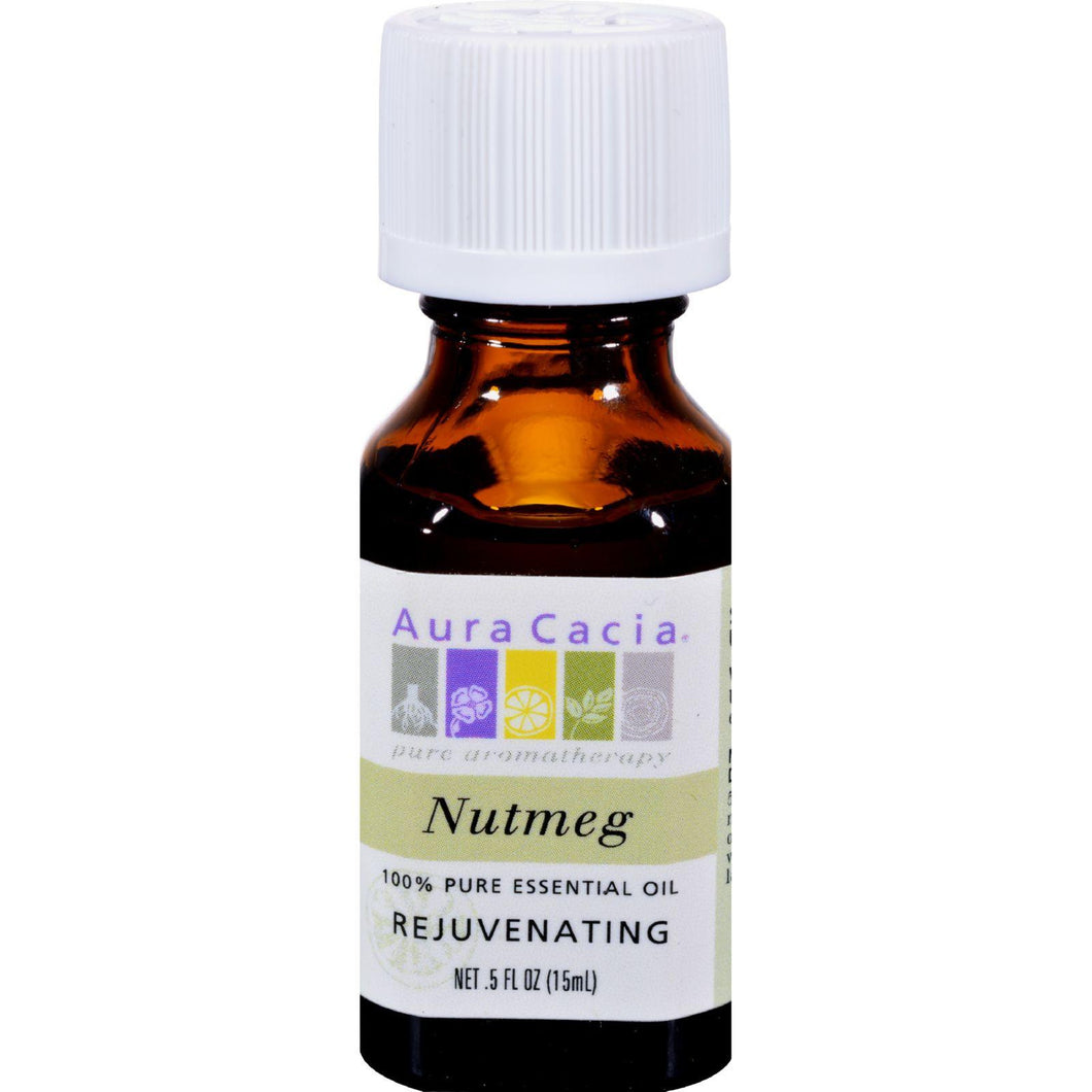 Aura Cacia Pure Essential Oil Nutmeg - 0.5 Fl Oz