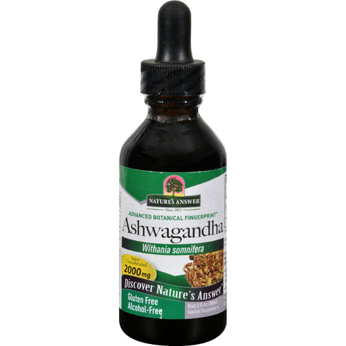 Nature's Answer Ashwagandha Root - 2 Fl Oz