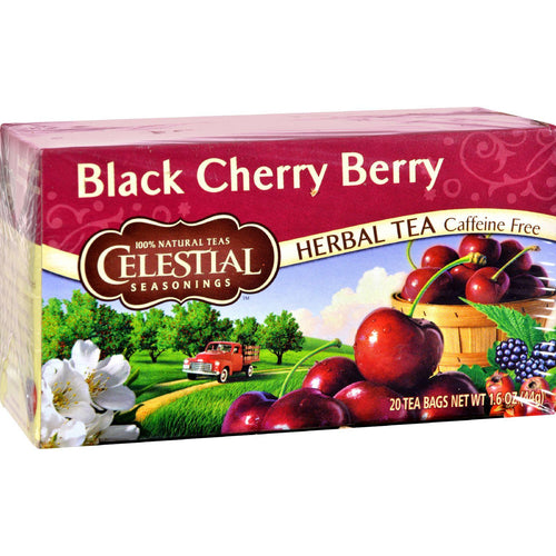 Celestial Seasonings Herbal Tea - Black Cherry Berry - Caffeine Free - 20 Bags