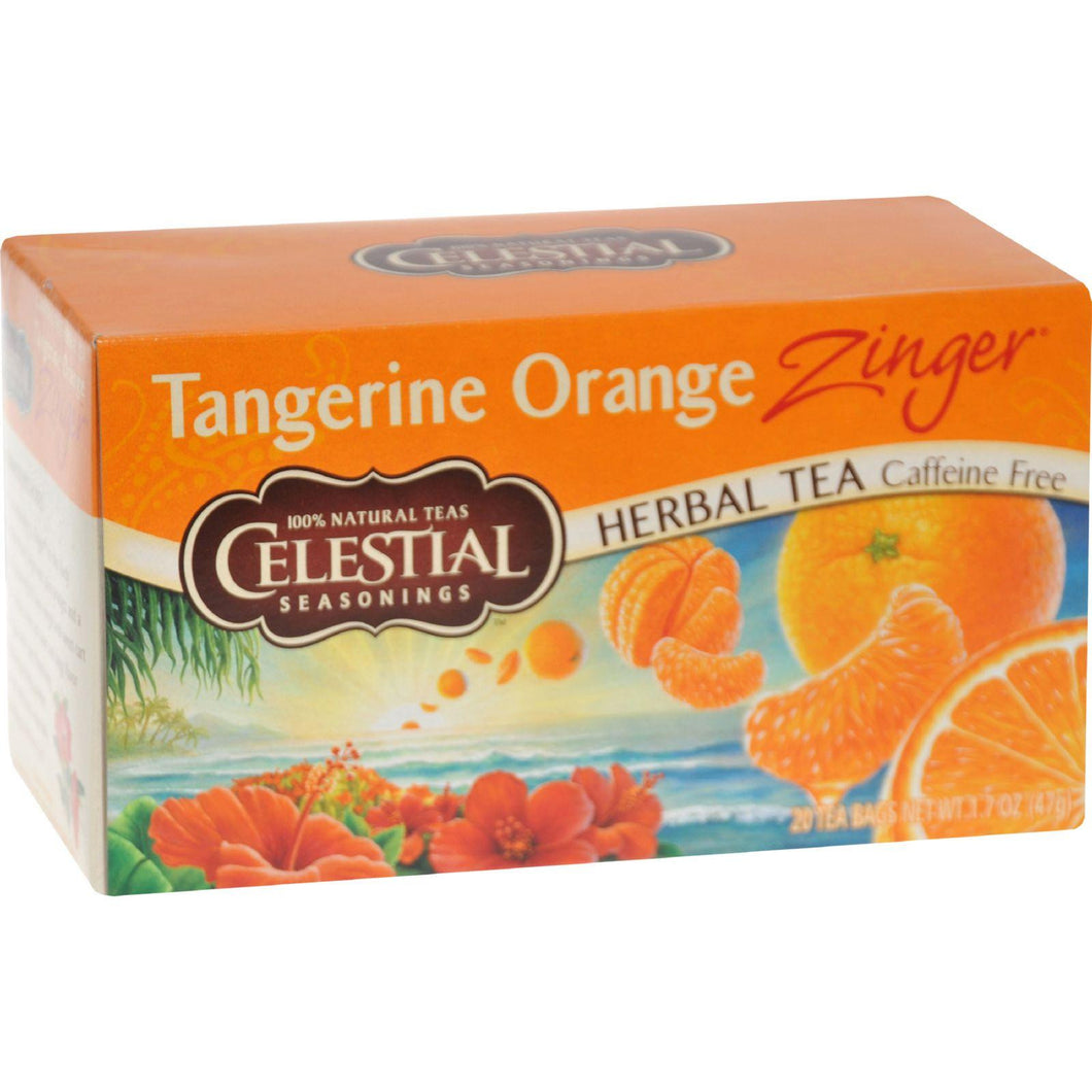 Celestial Seasonings Herbal Tea - Caffeine Free - Tangerine Orange Zinger - 20 Bags