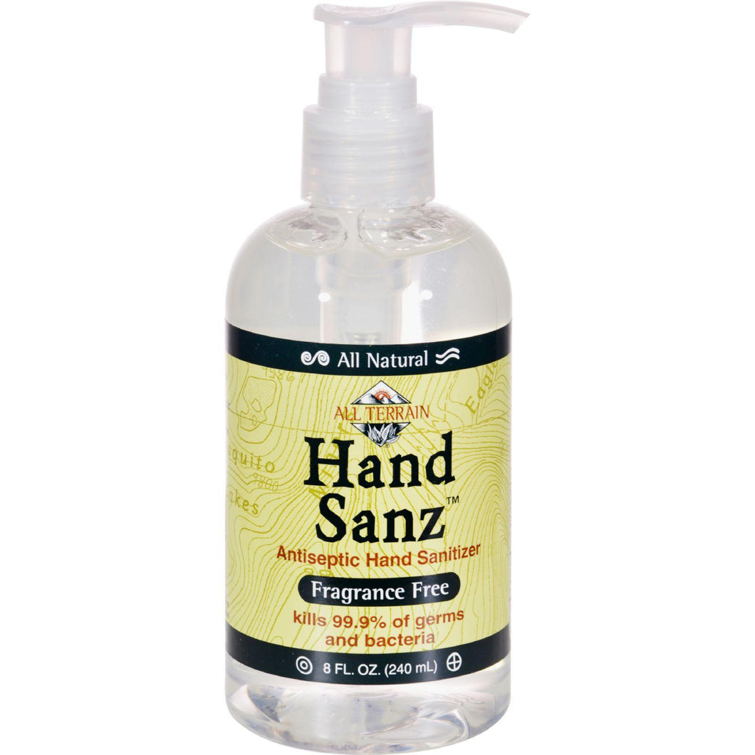 All Terrain All-natural Hand Sanz Fragrance Free - 8 Fl Oz