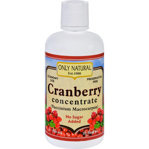 Only Natural Juice Concentrate - Organic - Cranberry - 32 Oz