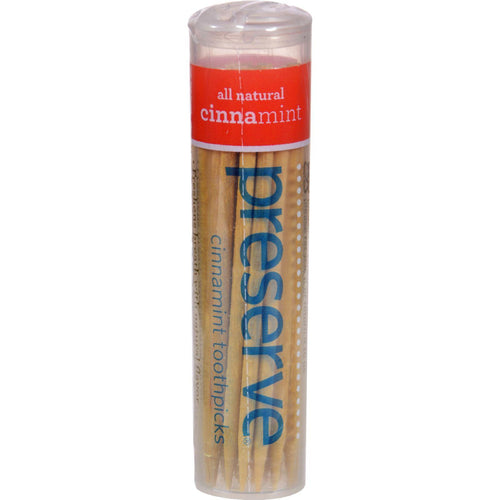 Preserve Flavored Toothpicks Cinnamint - 35 Pieces