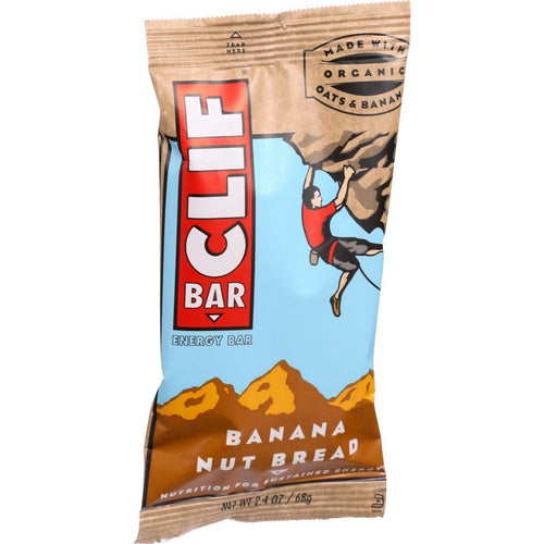 Clif Bar Organic Energy Bar - Banana Nut Bread - Case Of 12 - 2.4 Oz Bars