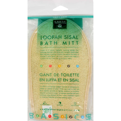 Earth Therapeutics Loofah Sisal Bath Mitt - 1 Loofah