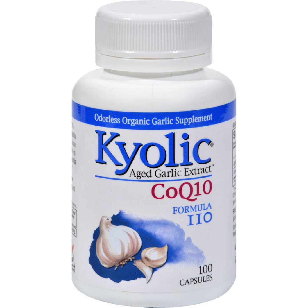 Kyolic Aged Garlic Extract Coq10 Formula 110 - 100 Capsules