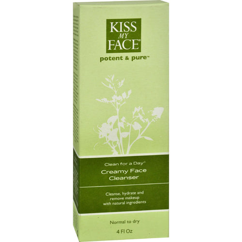 Kiss My Face Creamy Face Cleanser Clean For A Day - 4 Fl Oz