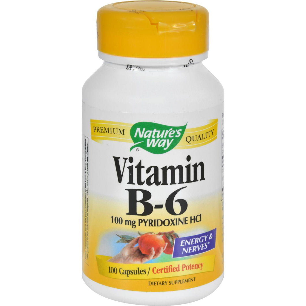 Nature's Way Vitamin B-6 - 100 Mg - 100 Capsules