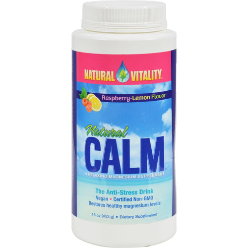 Natural Vitality Natural Calm Raspberry Lemon - 16 Oz