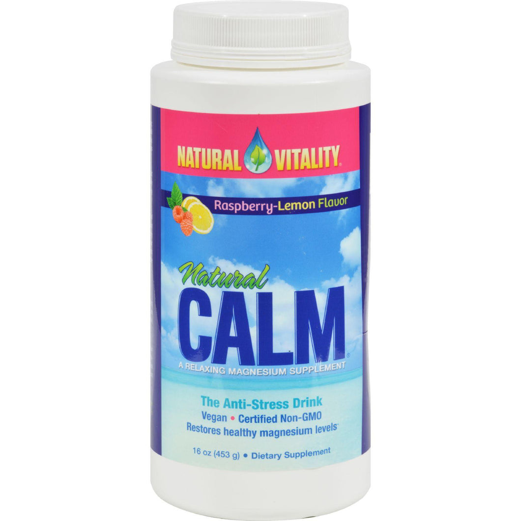 Natural Vitality Natural Calm Raspberry Lemon - 16 Oz