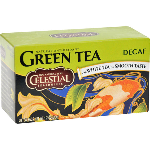 Celestial Seasonings Green Tea Caffeine Free - 20 Tea Bags - Case Of 6