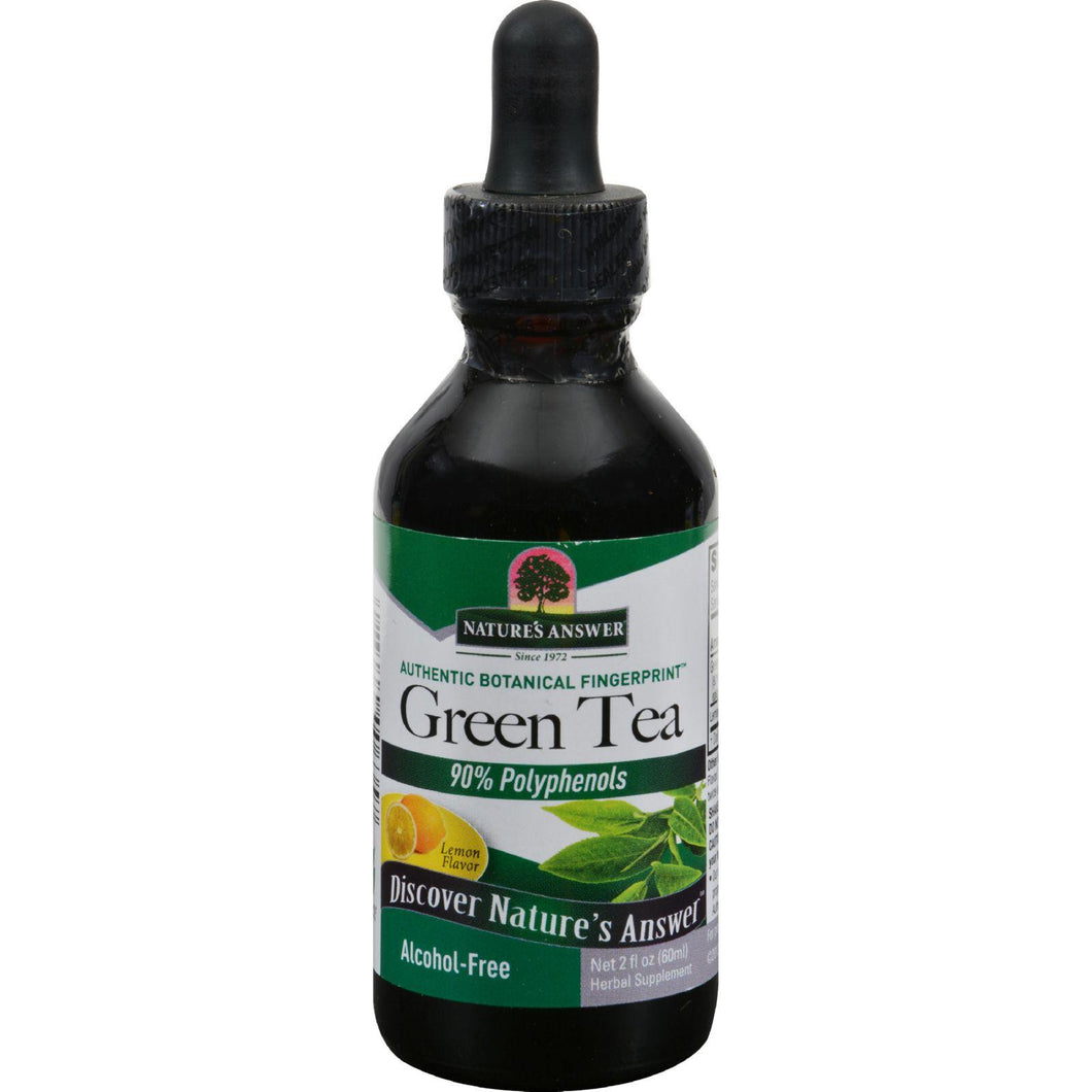 Nature's Answer Alcohol Free Super Green Tea With Lemon - 2 Oz