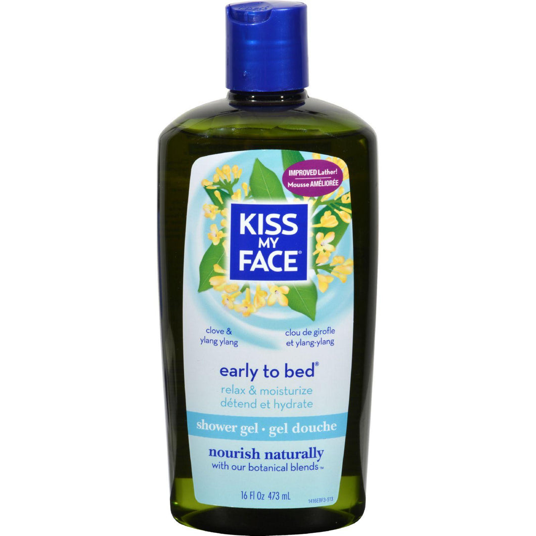 Kiss My Face Bath And Shower Gel Early To Bed Clove And Ylang Ylang - 16 Fl Oz