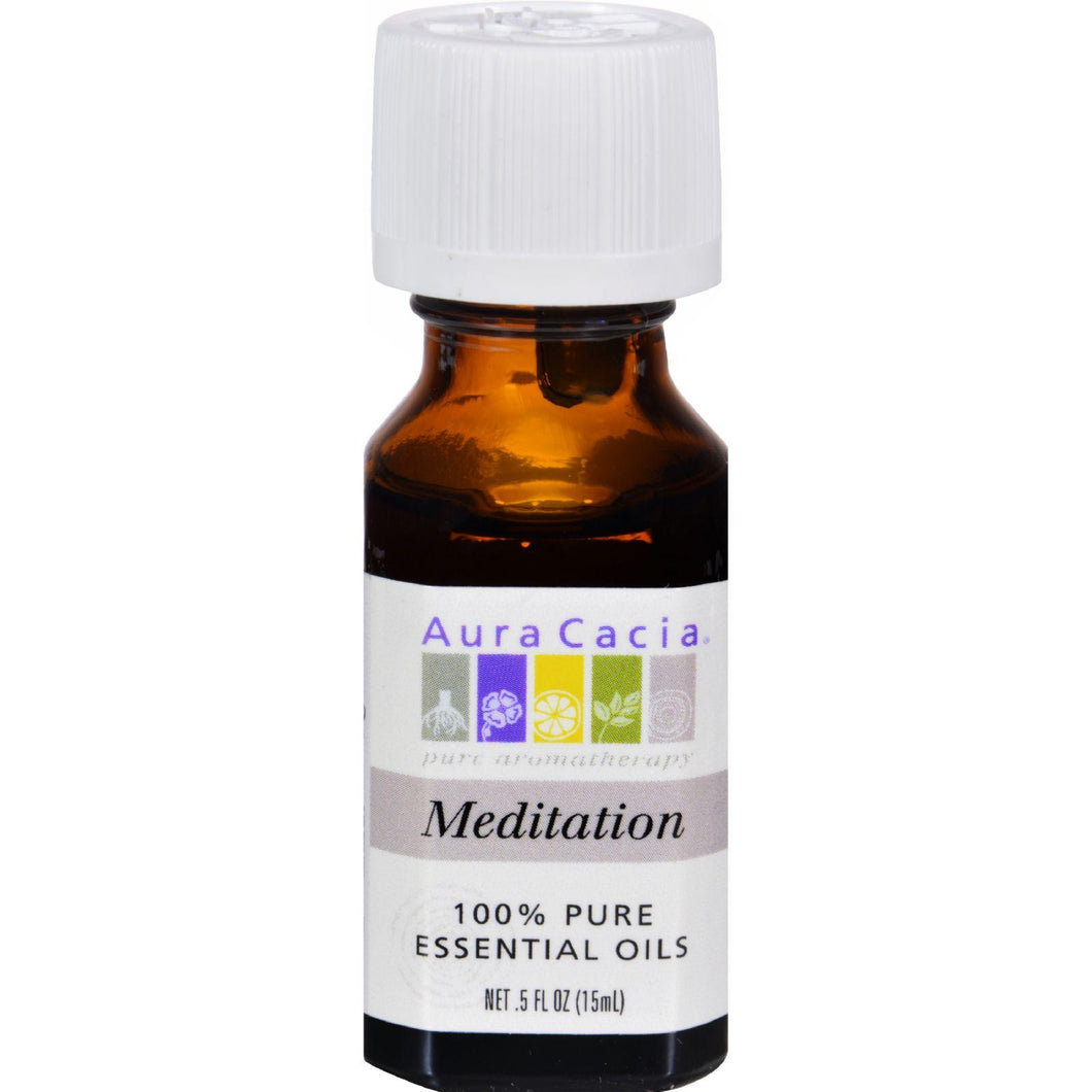 Aura Cacia Essential Oil Blend Meditation - 0.5 Fl Oz