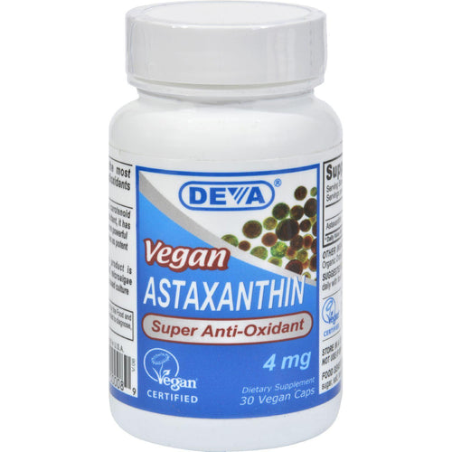 Deva Vegan Astaxanthin Super Antioxidant - 4 Mg - 30 Capsules