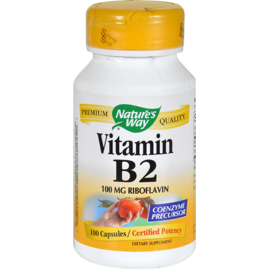 Nature's Way Vitamin B-2 - 100 Mg - 100 Capsules