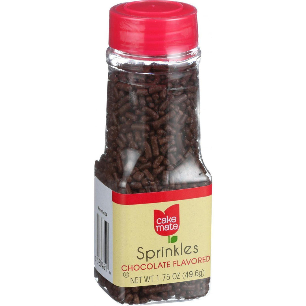 Cake Mate Decorating Decors - Sprinkles - Chocolate - 1.75 Oz - Case Of 6